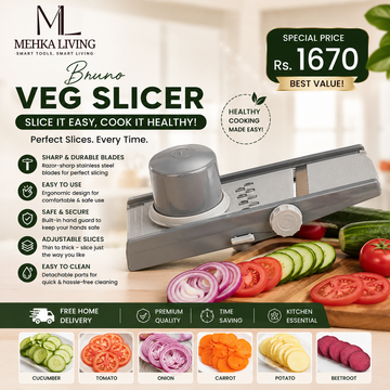 Bruno Veg-Slicer for Small Kitchens Stainless Steel Slicing