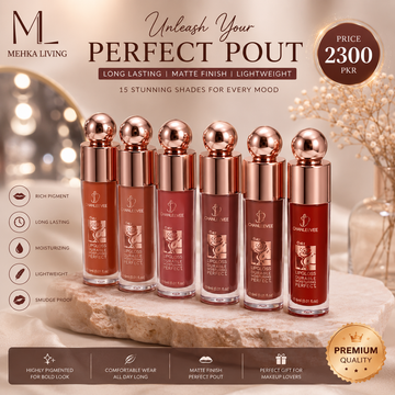 Multicolor Matte Lip Gloss Set of 6 Bold Coverage
